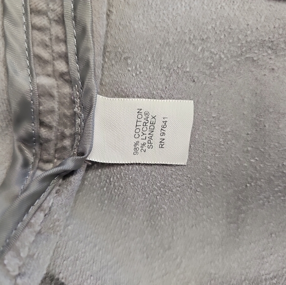 J Jill Gray Cotton/Spandex Long Sleeve Button Front Blazer w/Pockets-Size: 6 - Picture 6 of 6